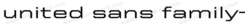 united sans family字体转换